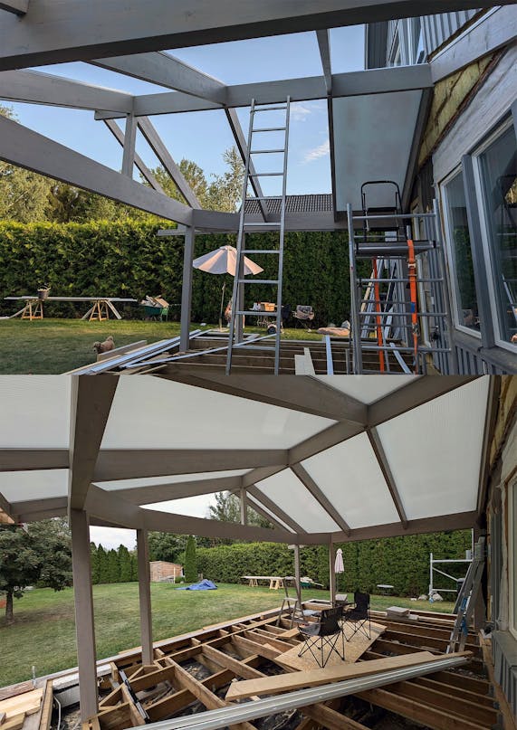 Vinterisoleret udestue af genbrug Vinterisoleret udestue af genbrug